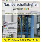 plakat nachbarschaftstreffen 25.02.2025