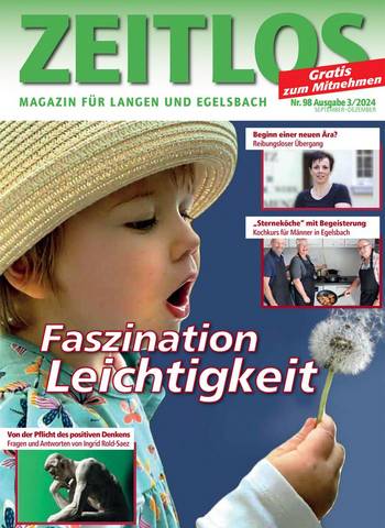 ZEITLOS Ausgabe Nr. 98 September bis Dezember 2024 © Begegnungszentrum Haltestelle